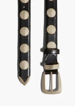 Benny Belt with Studs in|Khaite Clearance
