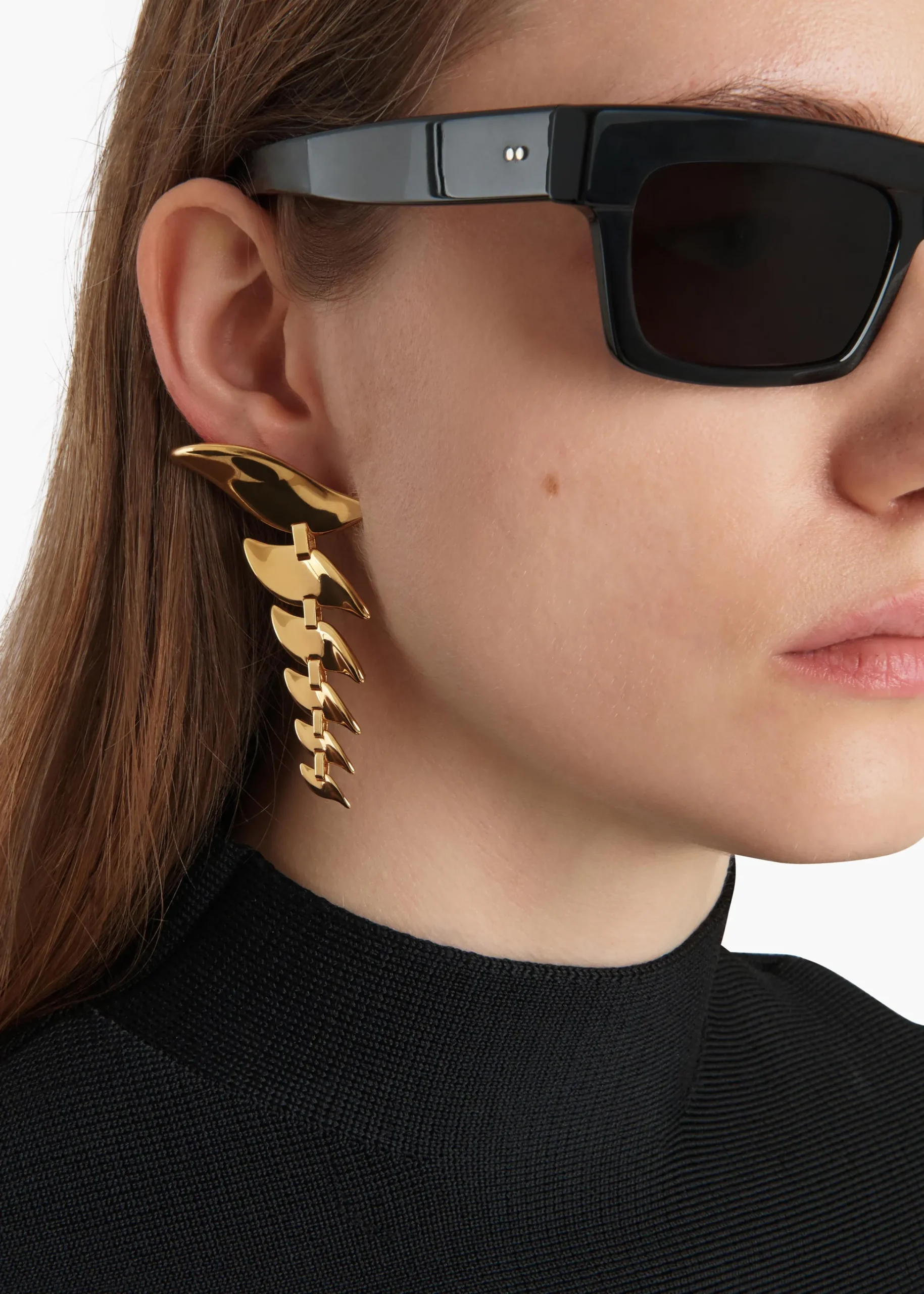Leaf Cascading Earrings in|Khaite Hot