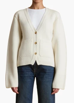 Scarlet Cardigan in|Khaite Hot